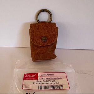 Thirty-one Snap To It Pouch in Caramel Distressed Pebble